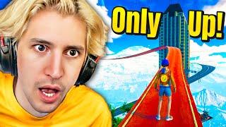 This Game Is EASY - xQc Plays Only Up Part 2