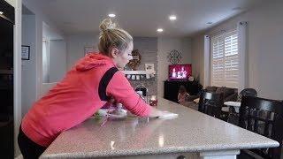 BUSY MOM KITCHEN CLEAN WITH ME I Stay at home mom cleaning routine