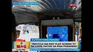 BT Tricycle na may flat screen TV sa loob patok sa mga pasahero sa Cordova Cebu