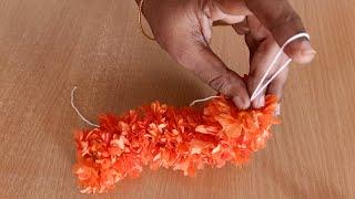 Easy knot to make kanakambaram flower garlandHow to string fire crackerDifferent methodtiedindu