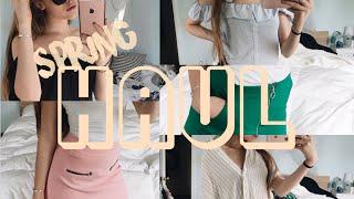 spring haul  windsor store zara h&m vintage shops etc.