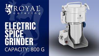 Electric Spice Grinder Royal Catering RCMZ-800  Product presentation