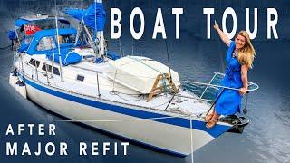 Post Refit BOAT TOUR  Sailing Florence Refit – Ep.181