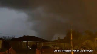 Large Tornado Hits New Orleans  Viewer Video