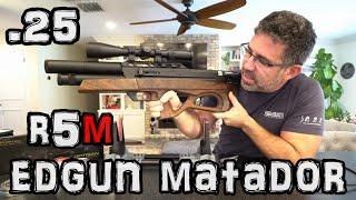 Edgun Matador R5M .25 Review + Accuracy Test  - RUSSIAN Regulated PCP Airgun - Air Rifle Setup