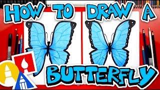 How To Draw Butterfly Emoji Realistic Blue Morpho 