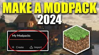 How to Make a Custom Minecraft Modpack in 2024 using CurseForge