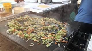 Preparation of chicken kottu - Ella Sri Lanka