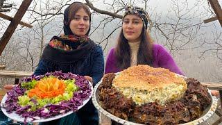 How to cook an authentic Iranian dish with sheeps neck Vegetable pilaf with neck