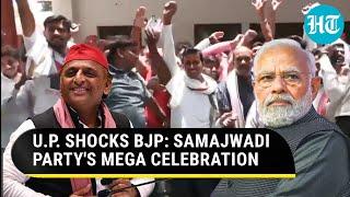 Biggest Shocker For BJP? SP Workers Celebrate Lead In UP With ‘Akhilesh For PM’ Poster  LS Results