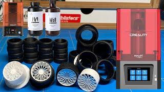 How To 3D Printing Custom Wheels and Tyres for scale models with the Creality Halot-One