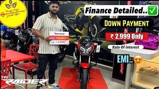 2024 TVS Raider 125 Durga Puja Offer  Only 2999 Down Payment Bike घर ले जये🪔￼Full Finance Details