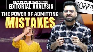 Its okay not to be Right  Editorial & Articles Analysis  All Competitive Exams