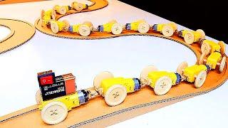 How to Make Gear Motor Snake  Brio Train Track  Experience 16 Gear Motor in Parallel