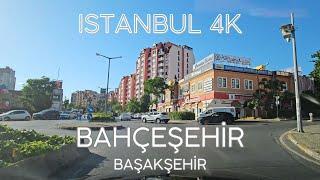 Istanbul 4K Drive in Bahçeşehir Planned City District in Başakşehir - City Sightseeing - June 2024