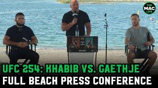 Khabib Nurmagomedov vs. Justin Gaethje  UFC 254 Pre-Fight Press Conference