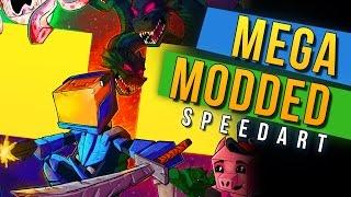 MEGA MODDED SPEED ART - Minecraft Universe Speedart by Rushlight Invader