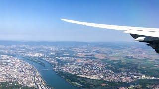 Lufthansa 457 LAX-FRA landing Los Angeles Frankfurt Germany Boeing 747-8 D-ABYG