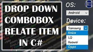 C# Database List Related Items Between Two ComboBoxes Cascading Items