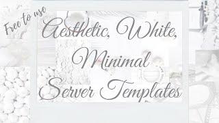 Aesthetic White Minimalist Discord Server templates│Free to use│Join our 19K Discord fam│Elvira