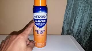 MICROBAN 24 HOUR DISINFECTANT SANITIZING SPRAY Product Review