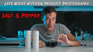 Late Night Kitchen Product Photography Salt & Pepper Shakers