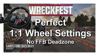 Wreckfest - G29 Wheel settings No FFB deadzone 11 Steering rotation