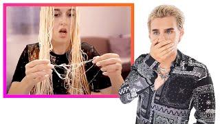 Hairdresser Reacts To The Worst Bleach Fail In History
