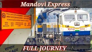 Mumbai to Goa  FULL JOURNEY  10103 Mandovi Express CSMT - MAO  Konkan Railway #indianrailways