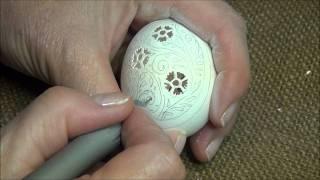 Victorian Lace Egg Carving Video from the Feathered Nest  Bishop Hill IL