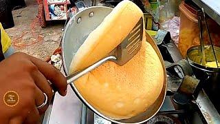 Famous Super Fluffy Omelette of Hyderabad  ऐसे बनता है Wow Fluffy Omelette  Stree Food Hyderabad