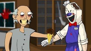 GRANNY THE HORROR GAME ANIMATION #30  ROD ICE SCREAM Vs Scary Granny