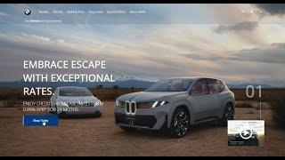 Responsive BMW Sport X1 Landing Page Website Design Using HTML & CSS and JavaScript