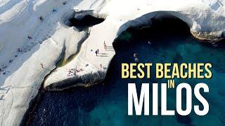 BEST BEACHES IN MILOS including Sarakiniko Beach