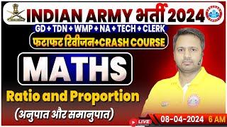 Indian Army 2024 Army GD Maths Revision Class Army Crash Course Ratio and Proportion Maths Class