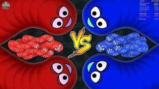 Wormate.io RED vs BLUE Worm in 2 Teams Epic Wormateio Best Gameplay