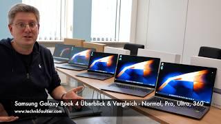 Samsung Galaxy Book 4 Überblick & Vergleich - Normal Pro Ultra 360