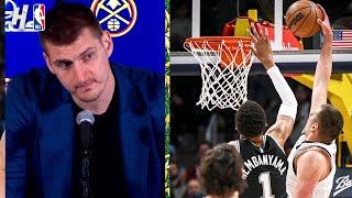 Nikola Jokic on what he told Wemby after dunking on him Postgame Interview