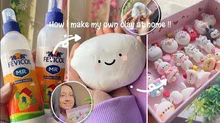 How I make my own diy AIR DRY CLAY at home ^-^Basic tutorial + small tips aka cold porcelain clay