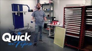 Quick Tip Three Tips on Coating Screens for Screen Printing