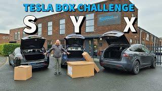 Tesla Model Y Practicality test bikes passengers and BIG box v 3 S X other electric family cars