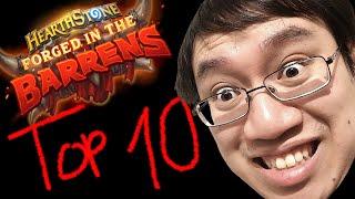 TOP 10 FORGED IN THE BARRENS CARDS VERY STRONK WOOW  Hearthstone