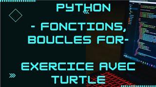 Python - exercice triangle et carres - for et fonctions