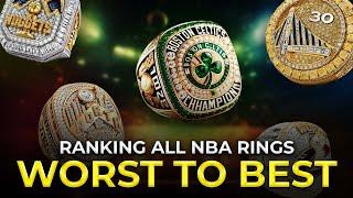 Top 12 NBA Championship Rings From WORST To BEST In 2024 #nba #nbarings