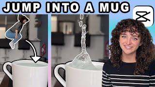 How to Jump Into a Mug  CapCut Tutorial