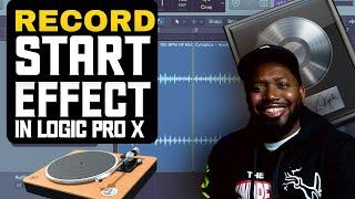 How To Make The Record Speed Up Effect  Turntable Start Effect  Logic Pro X Tutorial