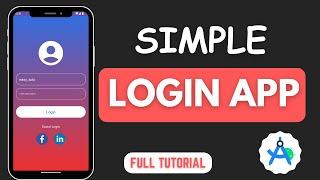 Simple Login App in Android Studio  2024