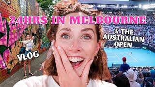 24hrs in MELBOURNE  Exploring South Melbourne Market  Australian Open VLOG