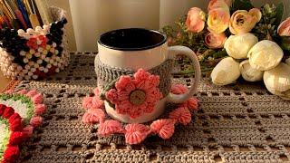 Coster and cover mug crochet _ #ozzy_crochet