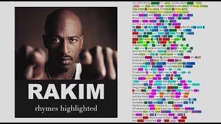 Rakim - The 18th Letter - Lyrics Rhymes Highlighted 090